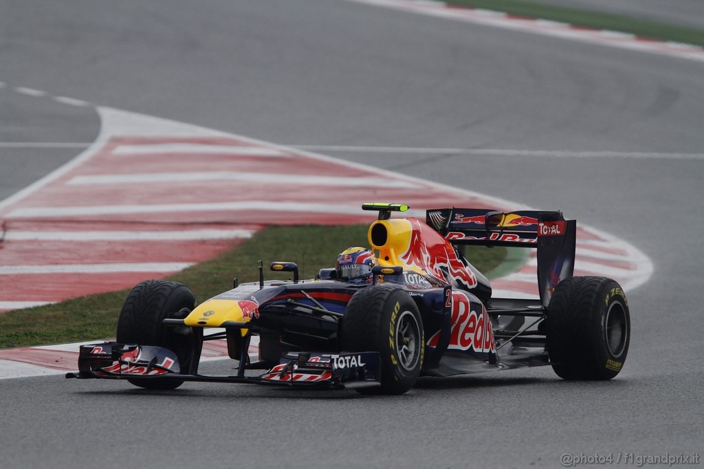 Barcelona Test Febbraio 2011, 20.02.2011- Mark Webber (AUS), Red Bull Racing, RB7 