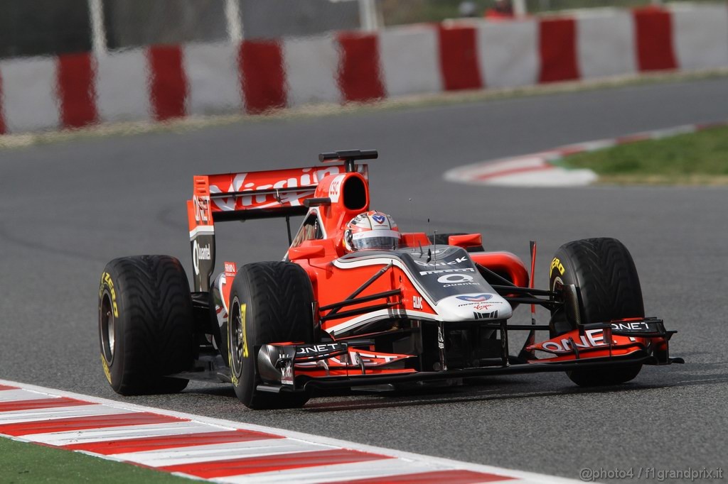 Barcelona Test Febbraio 2011, 20.02.2011- Timo Glock (GER), Marussia Virgin Racing VR-02 