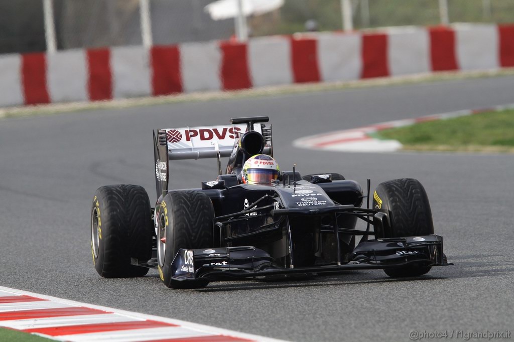 Barcelona Test Febbraio 2011, 20.02.2011- Pastor Maldonado (VEN), Williams FW33 