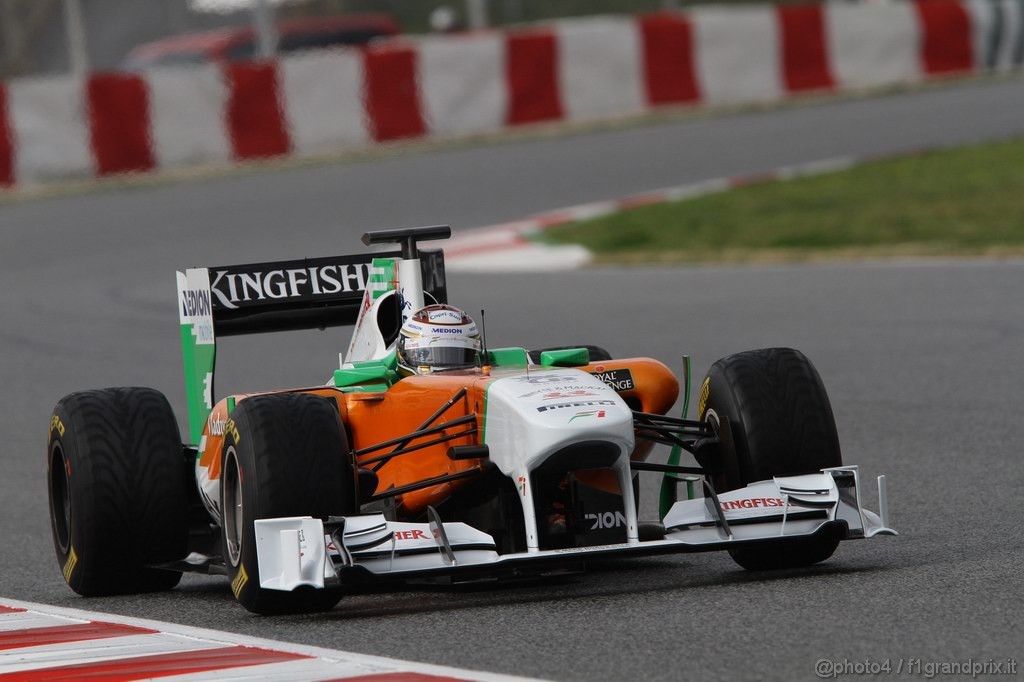 Barcelona Test Febbraio 2011, 20.02.2011- Adrian Sutil (GER), Force India F1 Team, VJM04 