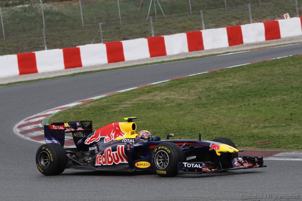 Barcelona Test Febbraio 2011, 20.02.2011- Mark Webber (AUS), Red Bull Racing, RB7 