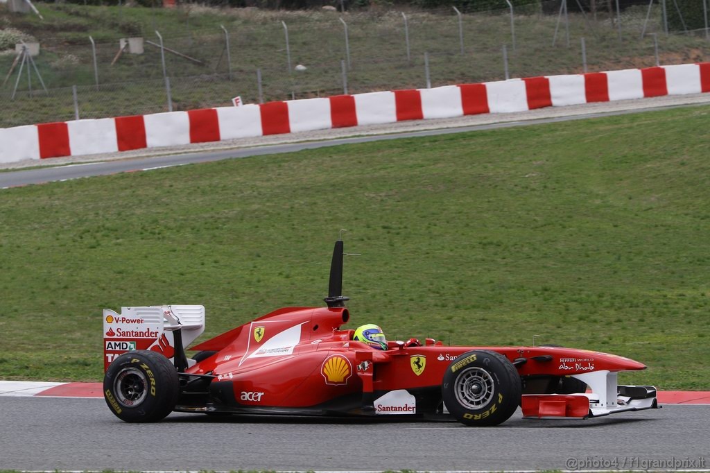 Barcelona Test Febbraio 2011, 20.02.2011- Felipe Massa (BRA), Ferrari, F-150 Italia 