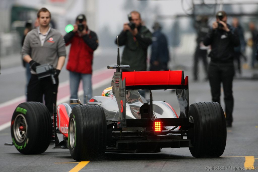 Barcelona Test Febbraio 2011, 20.02.2011- Lewis Hamilton (GBR), McLaren  Mercedes, MP4-26 