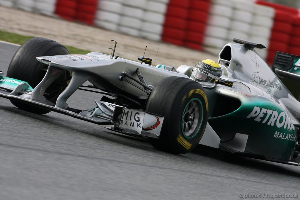 Barcelona Test Febbraio 2011, 20.02.2011- Nico Rosberg (GER), Mercedes GP Petronas F1 Team, MGP W02 