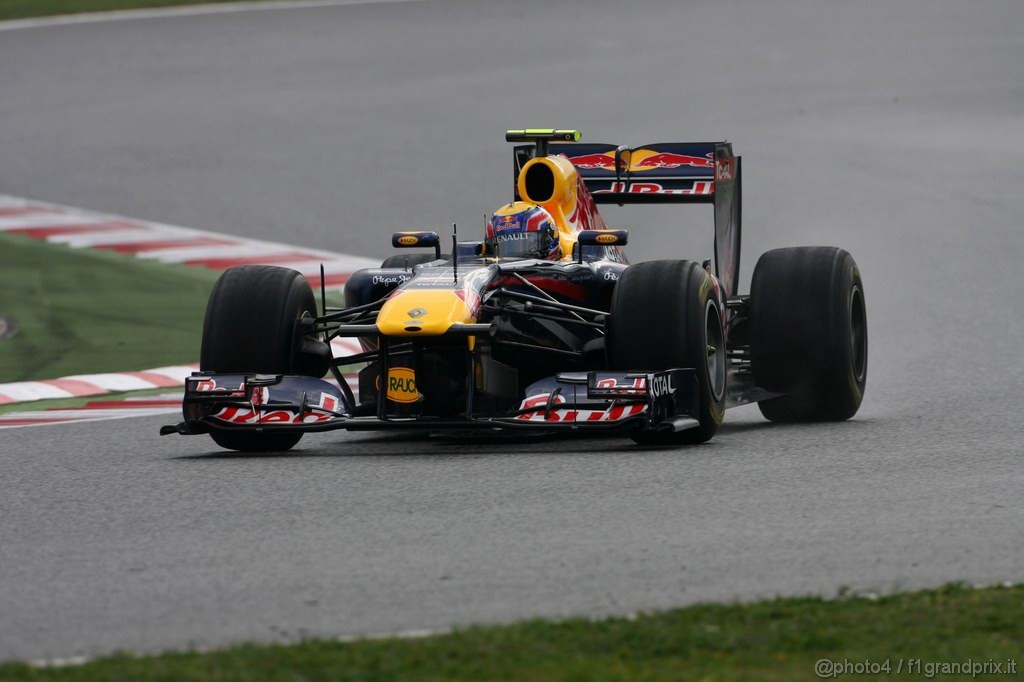 Barcelona Test Febbraio 2011, 20.02.2011- Mark Webber (AUS), Red Bull Racing, RB7 