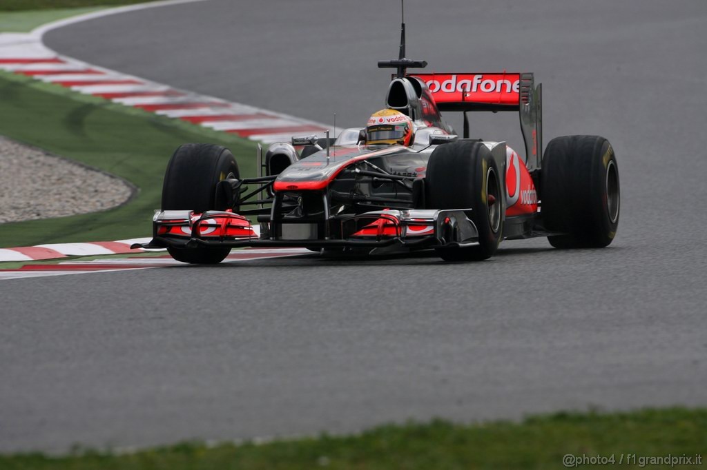 Barcelona Test Febbraio 2011, 20.02.2011- Lewis Hamilton (GBR), McLaren  Mercedes, MP4-26 