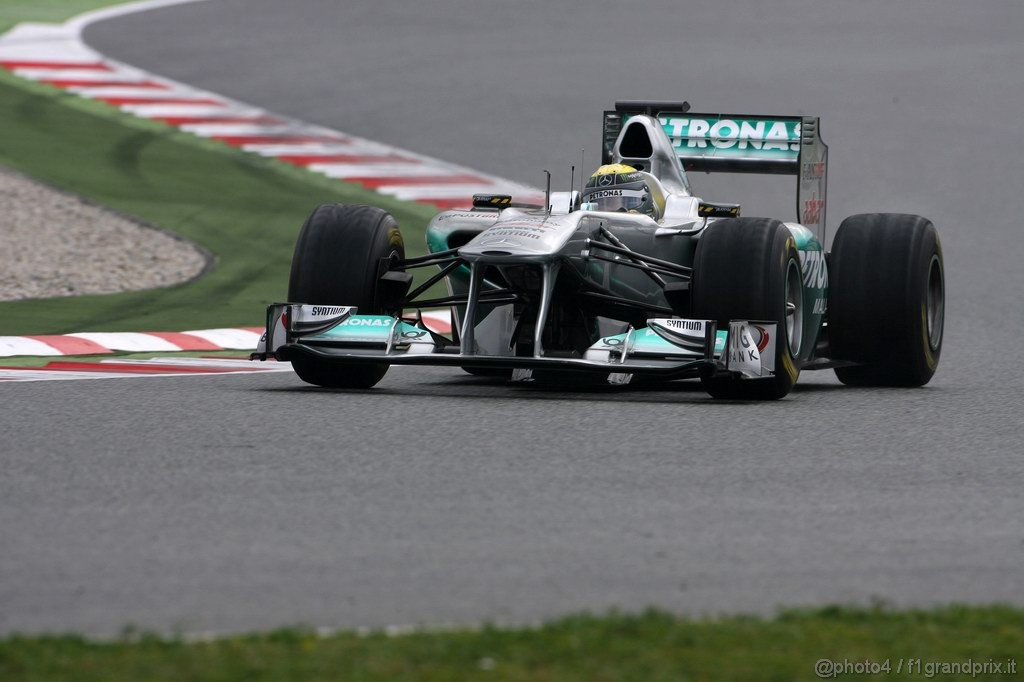 Barcelona Test Febbraio 2011, 20.02.2011- Nico Rosberg (GER), Mercedes GP Petronas F1 Team, MGP W02 