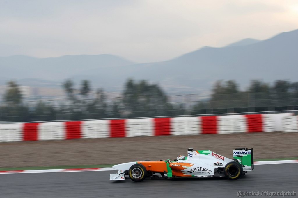 Barcelona Test Febbraio 2011, 20.02.2011- Adrian Sutil (GER), Force India F1 Team, VJM04 