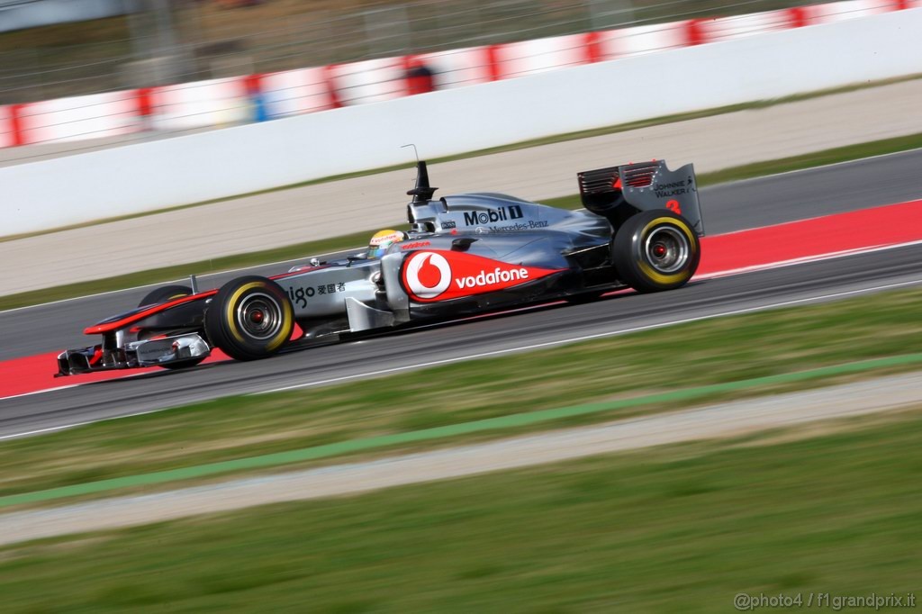 Barcelona Test Febbraio 2011, 20.02.2011-Lewis Hamilton (GBR), McLaren  Mercedes, MP4-26 