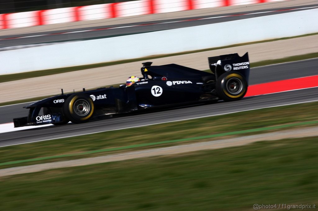 Barcelona Test Febbraio 2011, 20.02.2011- Pastor Maldonado (VEN), Williams FW33 