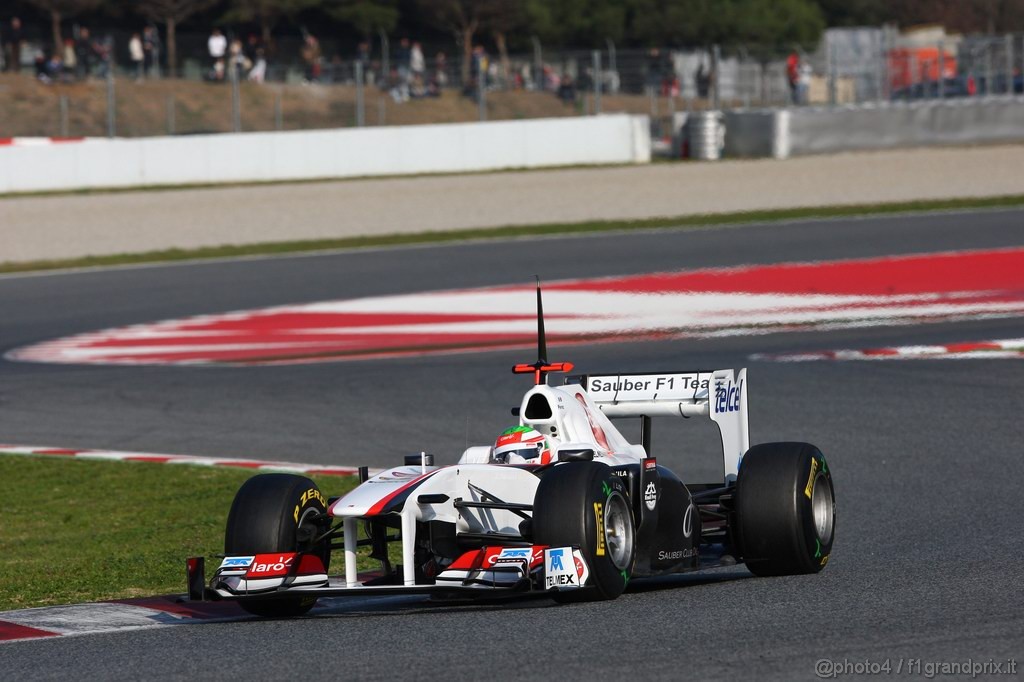 Barcelona Test Febbraio 2011, 20.02.2011- Sergio Pérez (MEX), Sauber F1 Team C30 