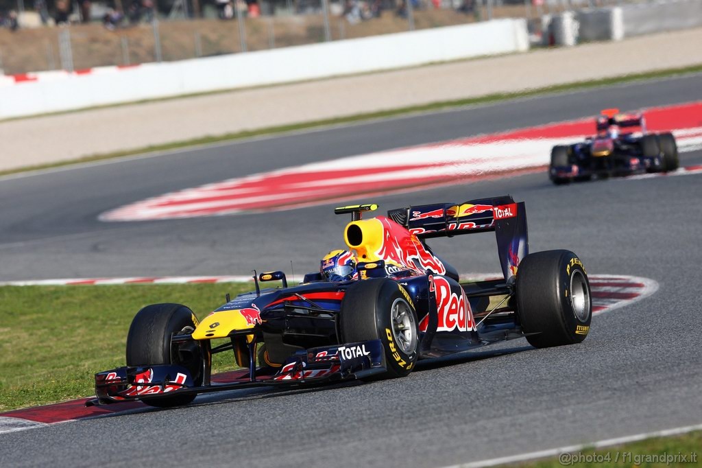 Barcelona Test Febbraio 2011, 20.02.2011- Mark Webber (AUS), Red Bull Racing, RB7 