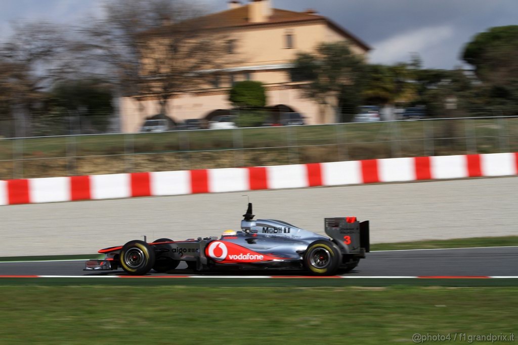 Barcelona Test Febbraio 2011, 20.02.2011- Lewis Hamilton (GBR), McLaren  Mercedes, MP4-26 