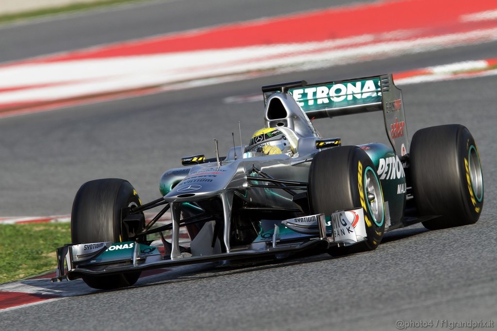 Barcelona Test Febbraio 2011, 20.02.2011- Nico Rosberg (GER), Mercedes GP Petronas F1 Team, MGP W02 