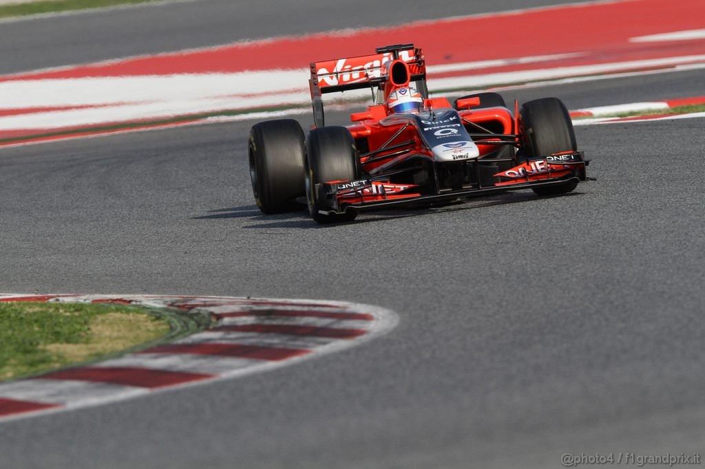 Barcelona Test Febbraio 2011, 20.02.2011- Timo Glock (GER), Marussia Virgin Racing VR-02 