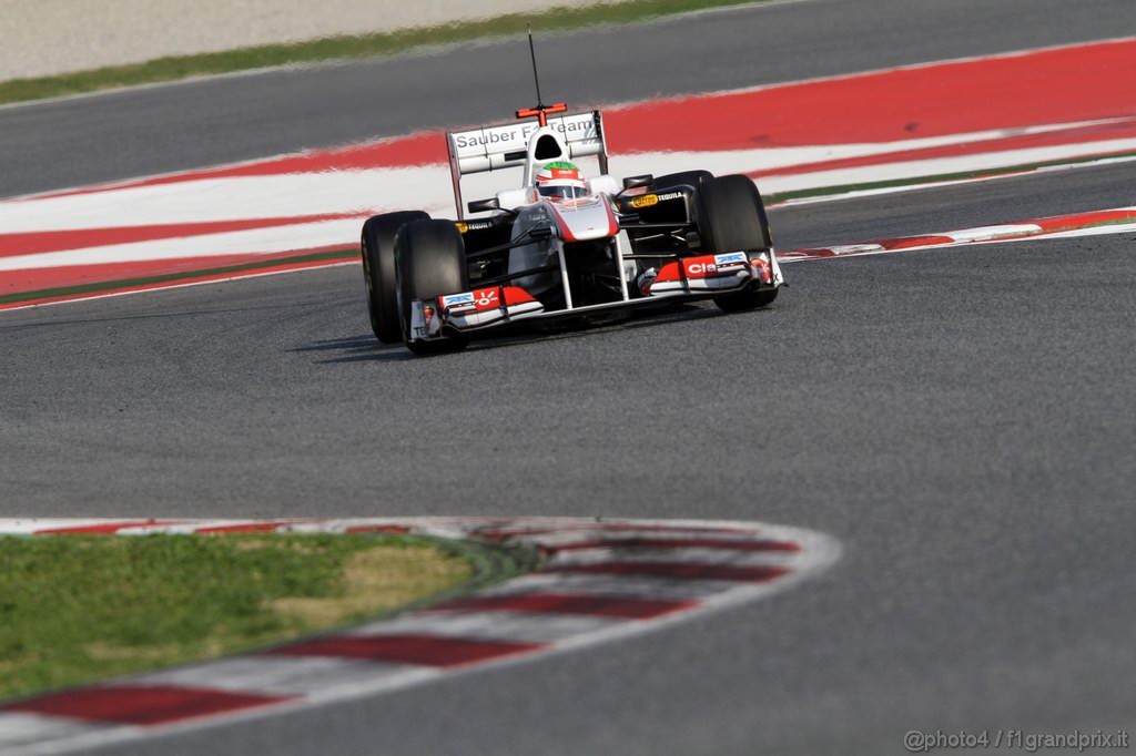 Barcelona Test Febbraio 2011, 20.02.2011- Sergio Pérez (MEX), Sauber F1 Team C30 