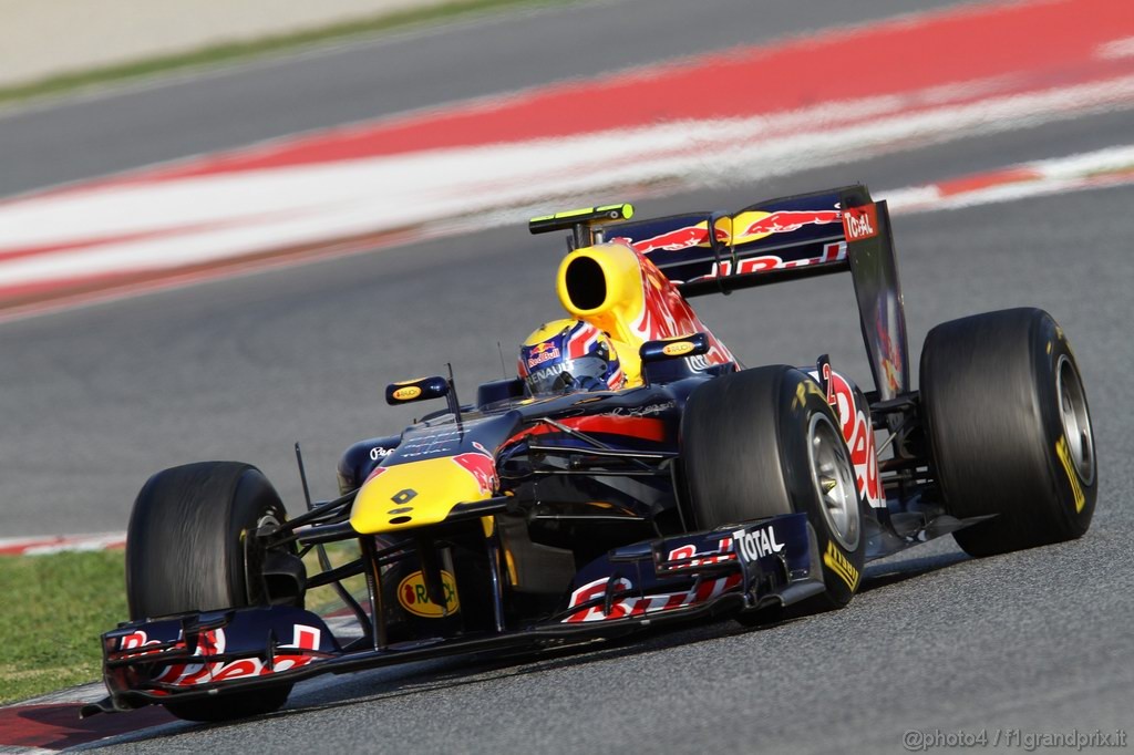 Barcelona Test Febbraio 2011, 20.02.2011- Mark Webber (AUS), Red Bull Racing, RB7 