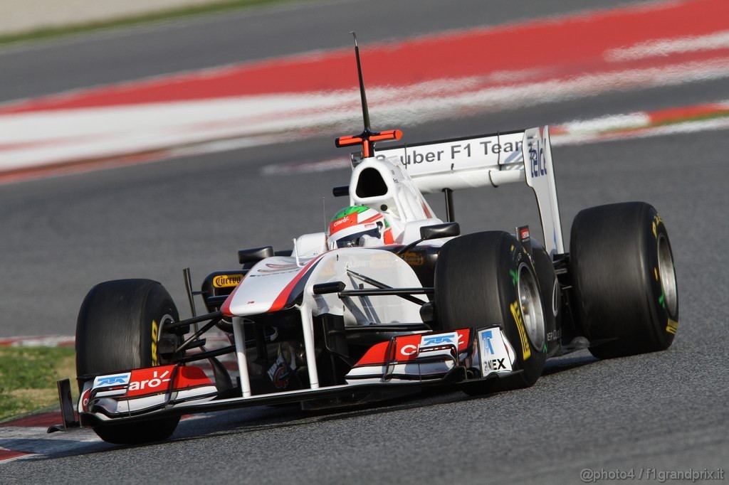 Barcelona Test Febbraio 2011, 20.02.2011- Sergio Pérez (MEX), Sauber F1 Team C30 