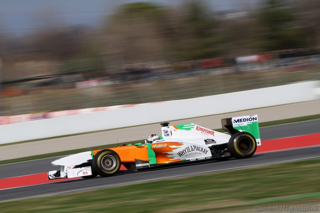 Barcelona Test Febbraio 2011, 20.02.2011- Adrian Sutil (GER), Force India F1 Team, VJM04 