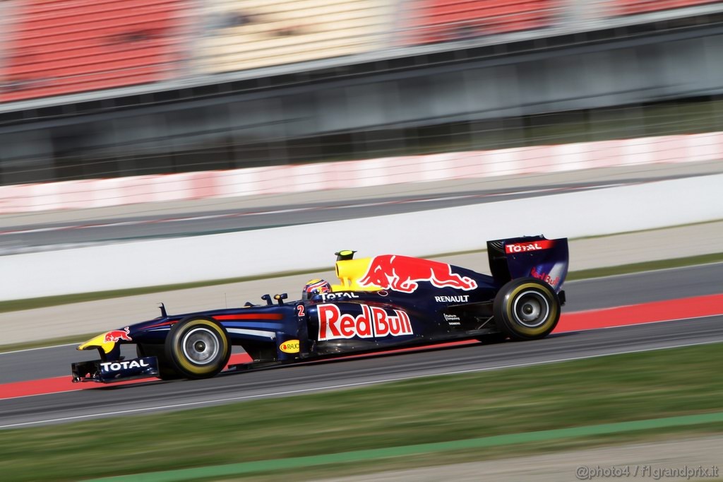 Barcelona Test Febbraio 2011, 20.02.2011- Mark Webber (AUS), Red Bull Racing, RB7 