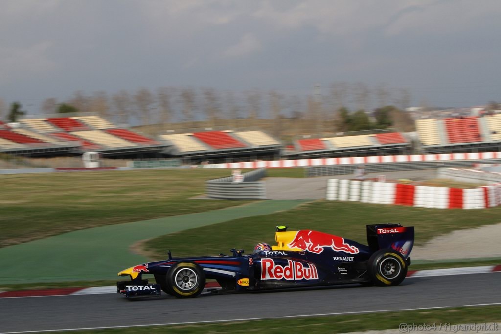 Barcelona Test Febbraio 2011, 20.02.2011- Mark Webber (AUS), Red Bull Racing, RB7 