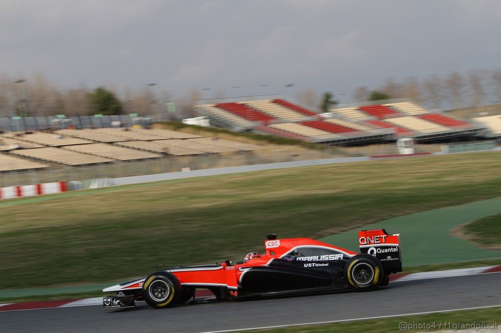 Barcelona Test Febbraio 2011, 20.02.2011- Timo Glock (GER), Marussia Virgin Racing VR-02 