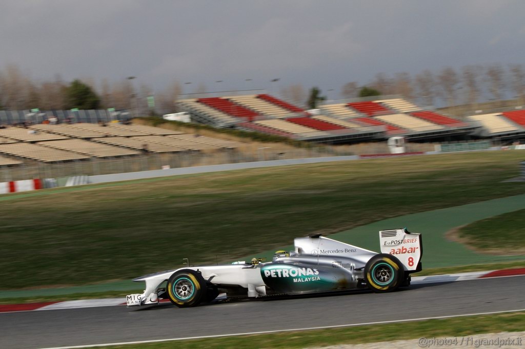 Barcelona Test Febbraio 2011, 20.02.2011- Nico Rosberg (GER), Mercedes GP Petronas F1 Team, MGP W02 