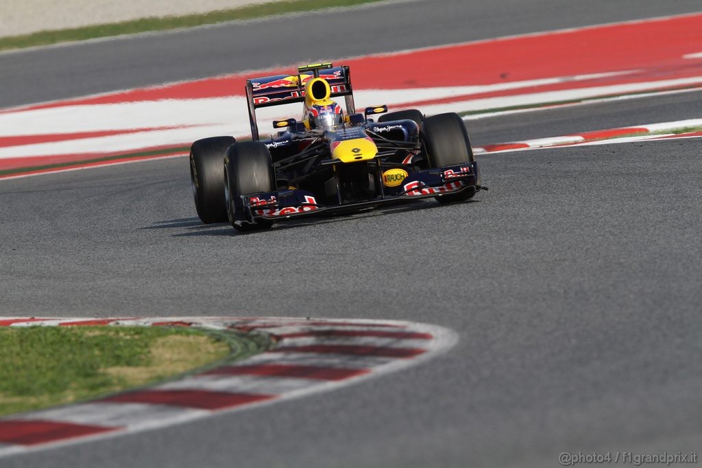 Barcelona Test Febbraio 2011, 20.02.2011- Mark Webber (AUS), Red Bull Racing, RB7 