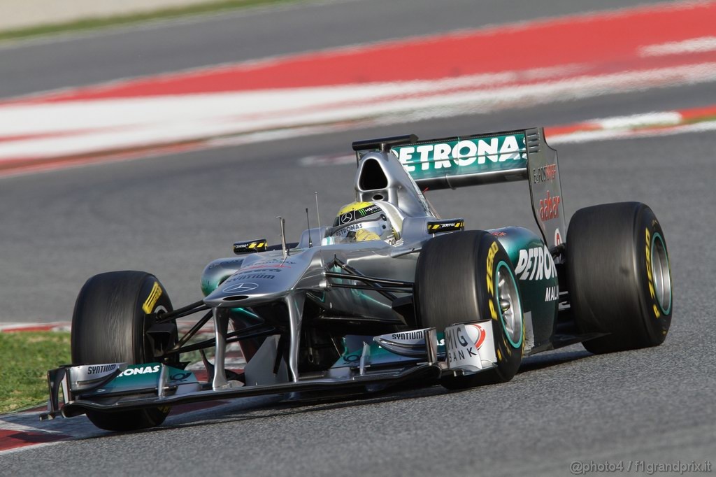 Barcelona Test Febbraio 2011, 20.02.2011- Nico Rosberg (GER), Mercedes GP Petronas F1 Team, MGP W02 