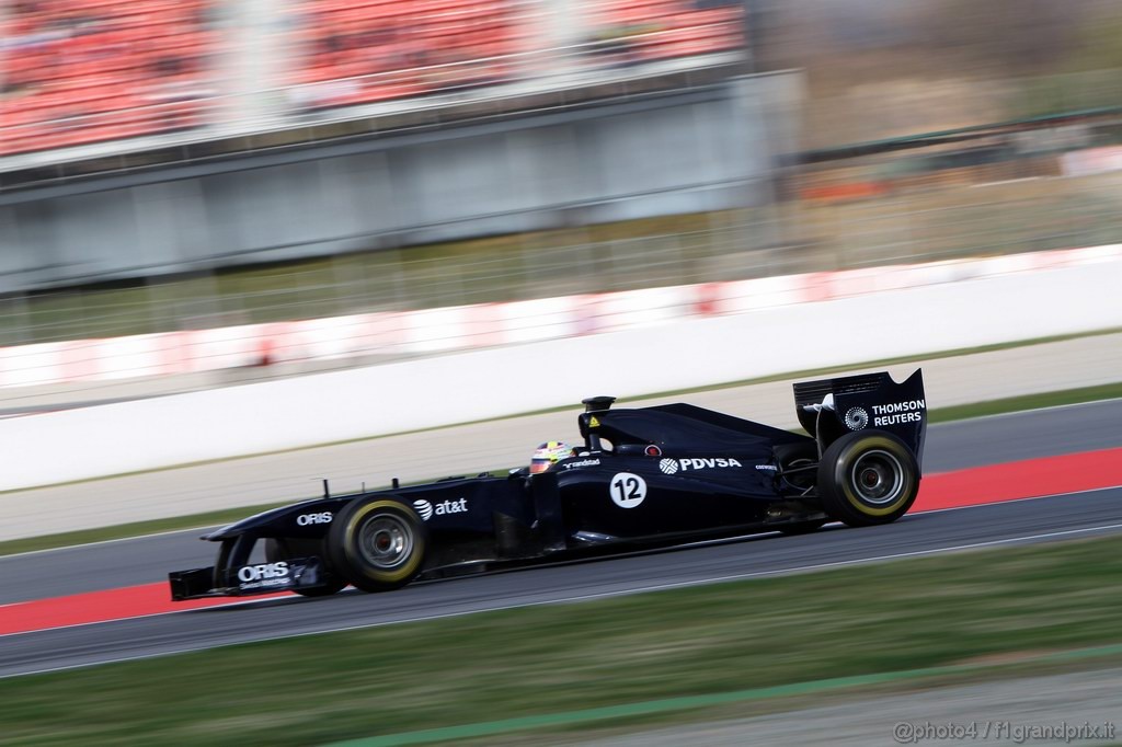 Barcelona Test Febbraio 2011, 20.02.2011- Rubens Barrichello (BRA), Williams FW33 