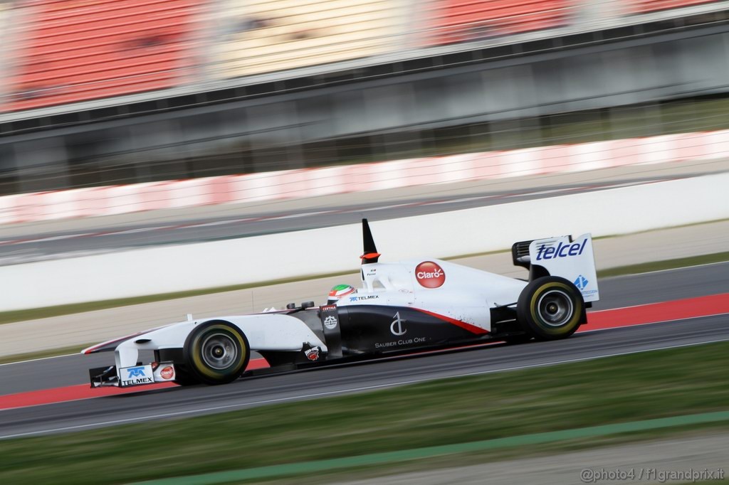 Barcelona Test Febbraio 2011, 20.02.2011- Sergio Pérez (MEX), Sauber F1 Team C30 