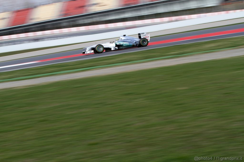 Barcelona Test Febbraio 2011, 20.02.2011- Nico Rosberg (GER), Mercedes GP Petronas F1 Team, MGP W02 