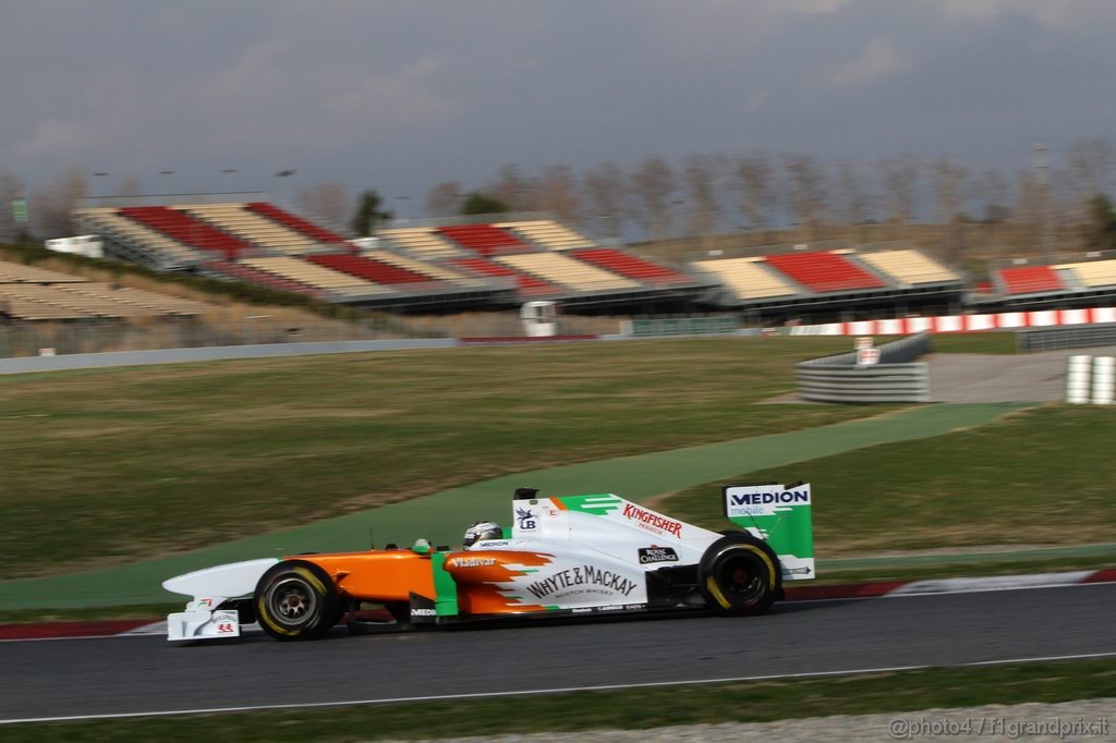 Barcelona Test Febbraio 2011, 20.02.2011- Adrian Sutil (GER), Force India F1 Team, VJM04 