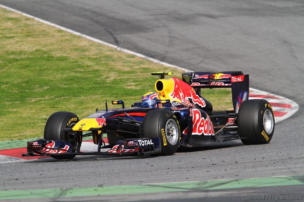 Barcelona Test Febbraio 2011, 20.02.2011- Mark Webber (AUS), Red Bull Racing, RB7 