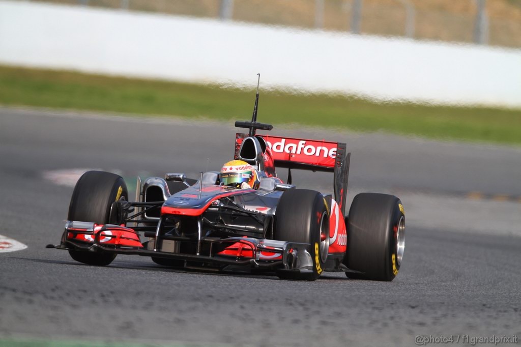 Barcelona Test Febbraio 2011, 20.02.2011- Lewis Hamilton (GBR), McLaren  Mercedes, MP4-26 