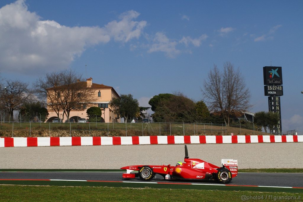 Barcelona Test Febbraio 2011, 20.02.2011- Felipe Massa (BRA), Ferrari, F-150 Italia 