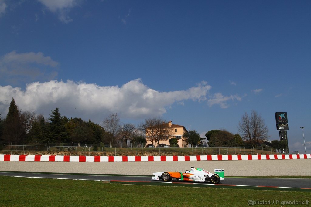 Barcelona Test Febbraio 2011, 20.02.2011- Adrian Sutil (GER), Force India F1 Team, VJM04 