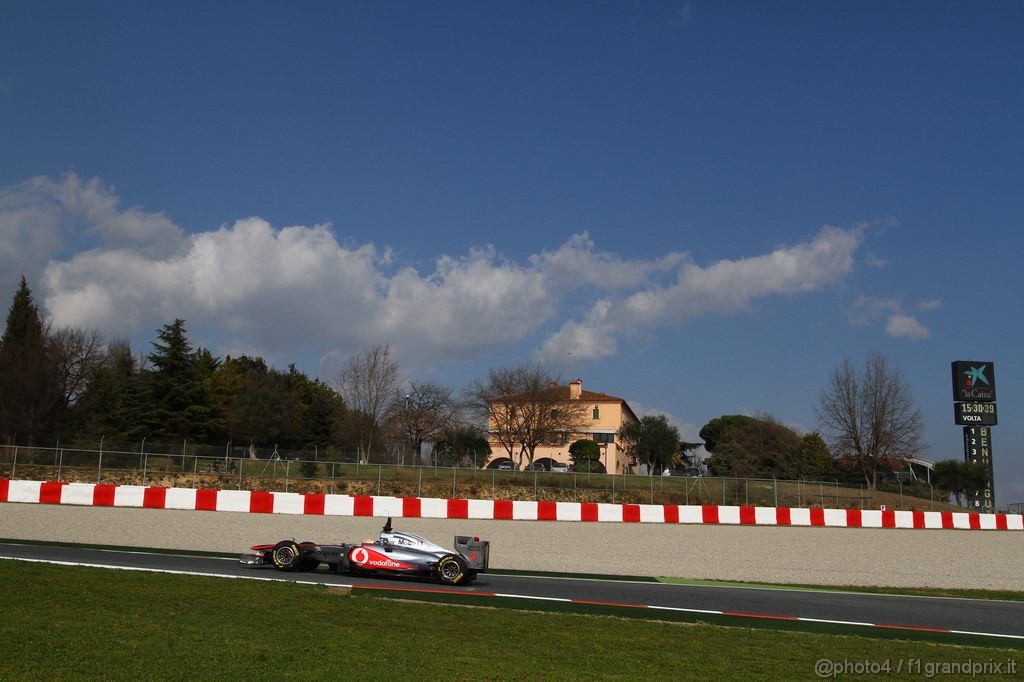 Barcelona Test Febbraio 2011, 20.02.2011- Lewis Hamilton (GBR), McLaren  Mercedes, MP4-26 