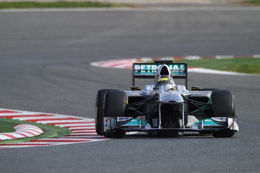 Barcelona Test Febbraio 2011, 20.02.2011- Nico Rosberg (GER), Mercedes GP Petronas F1 Team, MGP W02 