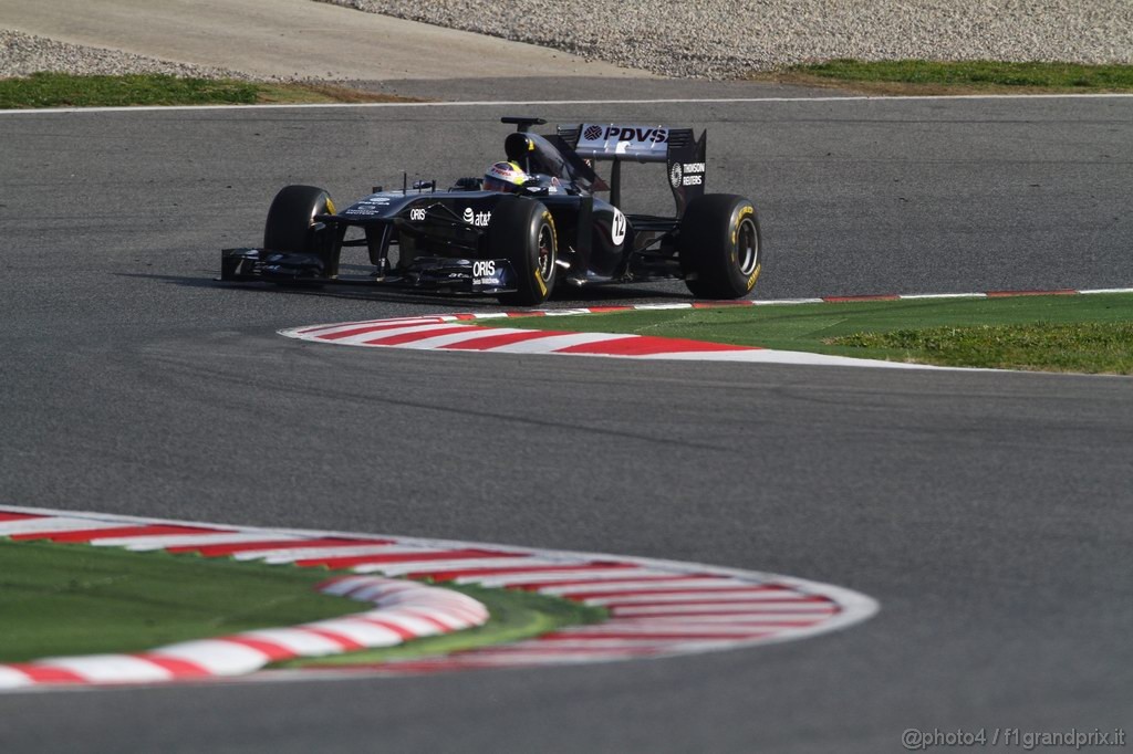 Barcelona Test Febbraio 2011, 20.02.2011- Pastor Maldonado (VEN), Williams FW33 