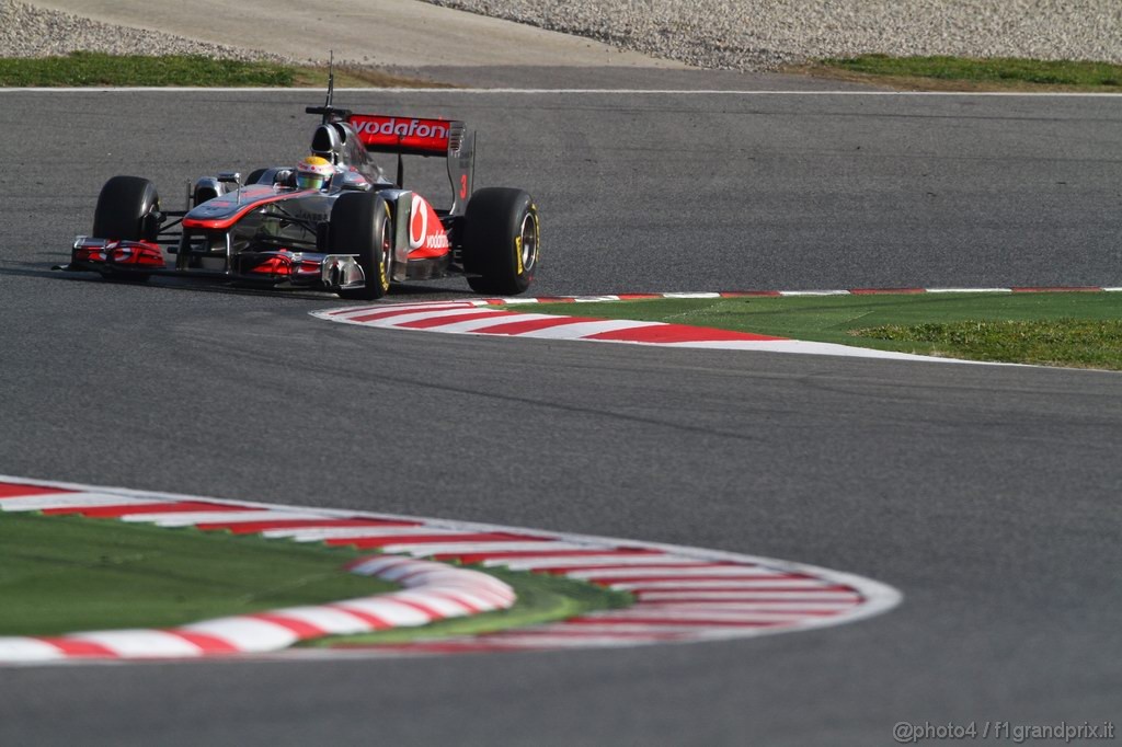 Barcelona Test Febbraio 2011, 20.02.2011- Lewis Hamilton (GBR), McLaren  Mercedes, MP4-26 