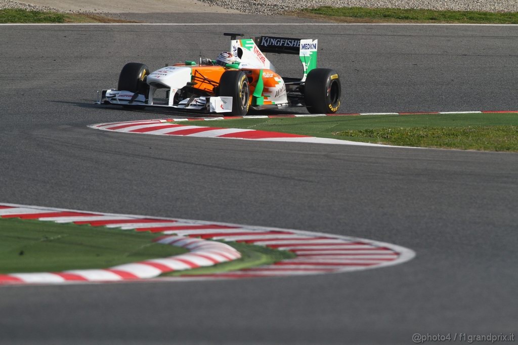 Barcelona Test Febbraio 2011, 20.02.2011- Adrian Sutil (GER), Force India F1 Team, VJM04 