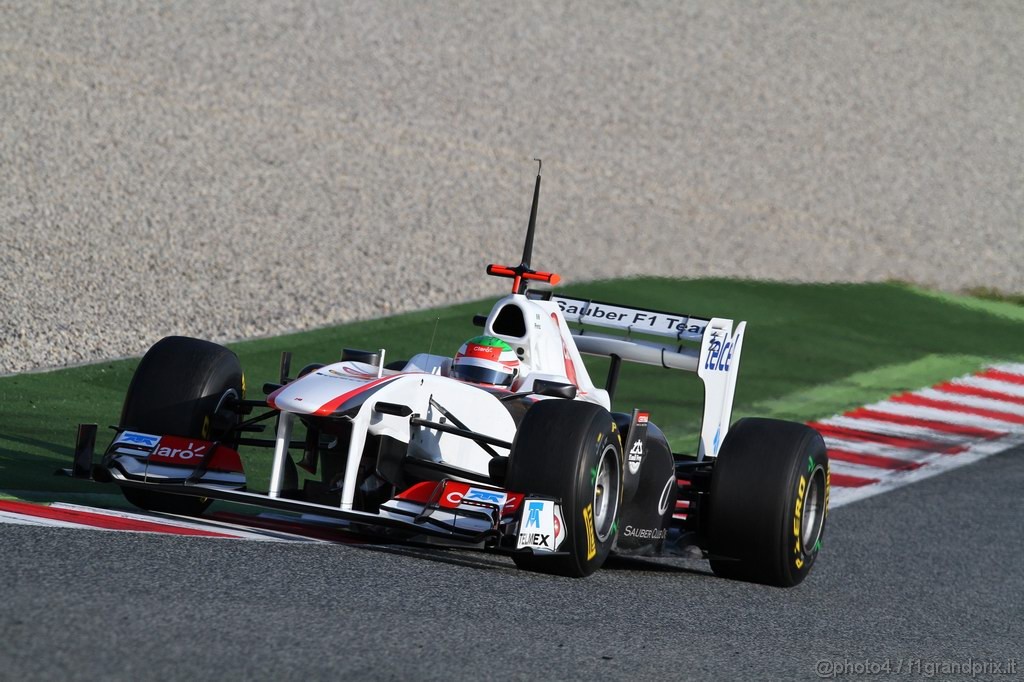 Barcelona Test Febbraio 2011, 20.02.2011- Sergio Pérez (MEX), Sauber F1 Team C30 