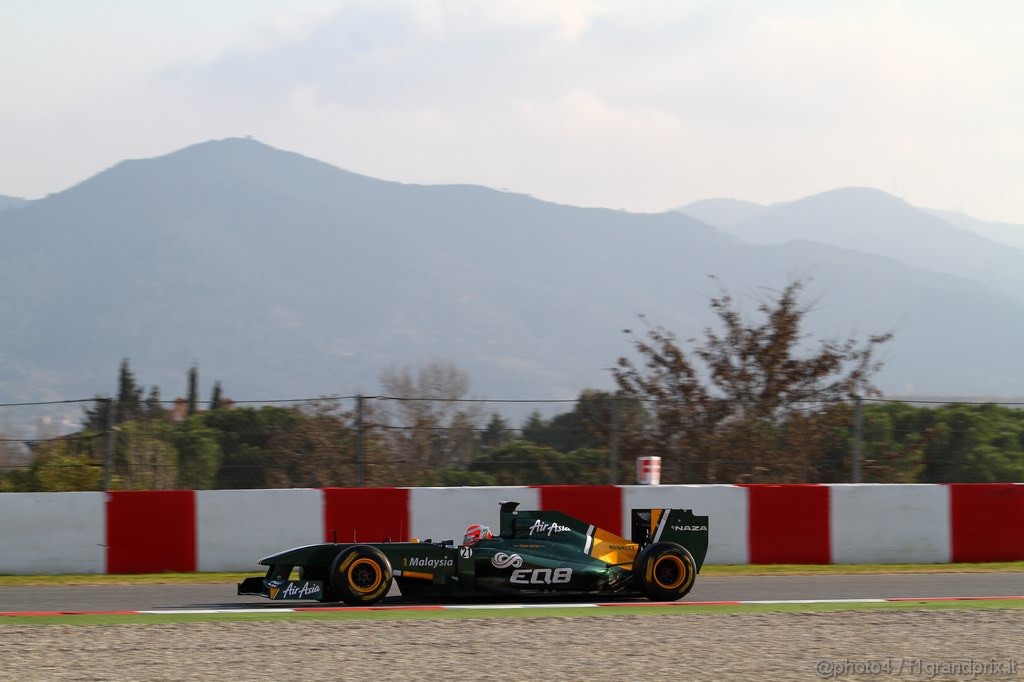 Barcelona Test Febbraio 2011, 20.02.2011- Jarno Trulli (ITA), Team Lotus, TL11 