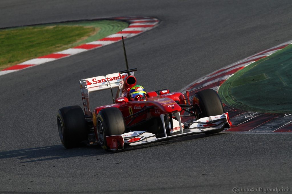 Barcelona Test Febbraio 2011, 20.02.2011- Felipe Massa (BRA), Ferrari, F-150 Italia 