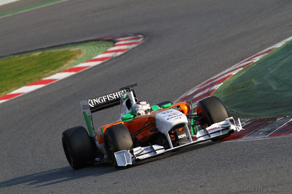 Barcelona Test Febbraio 2011, 20.02.2011- Adrian Sutil (GER), Force India F1 Team, VJM04 