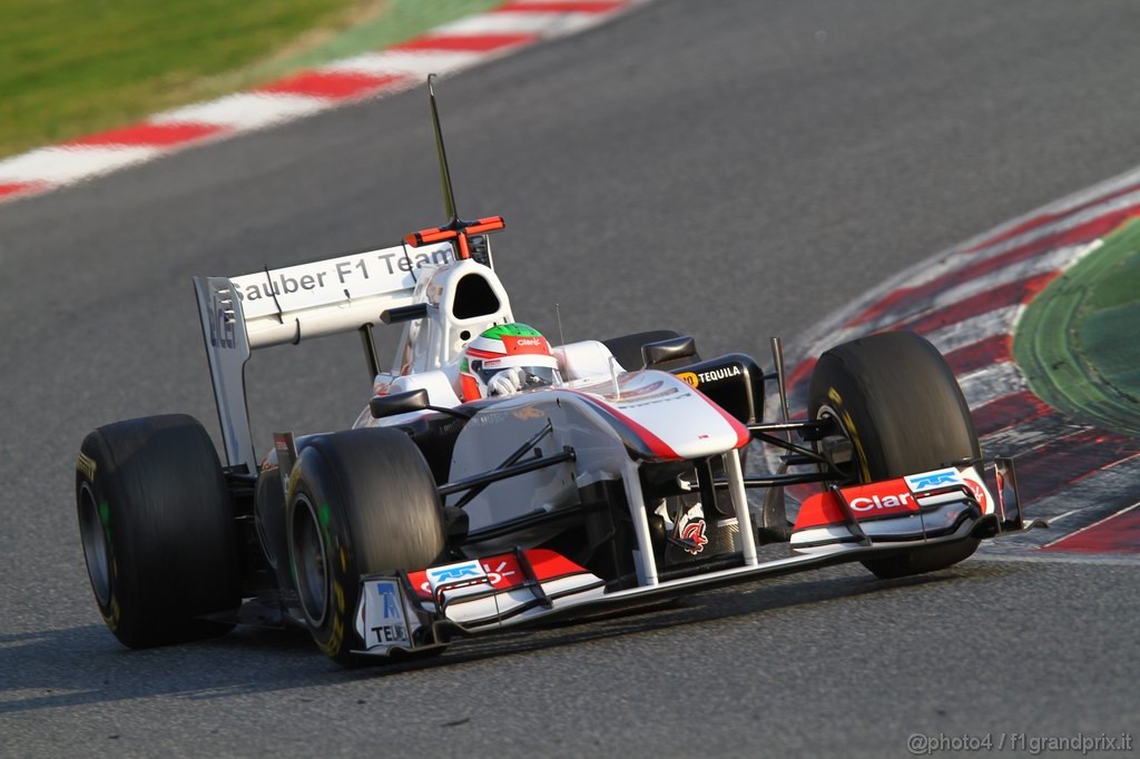 Barcelona Test Febbraio 2011, 20.02.2011- Sergio Pérez (MEX), Sauber F1 Team C30 