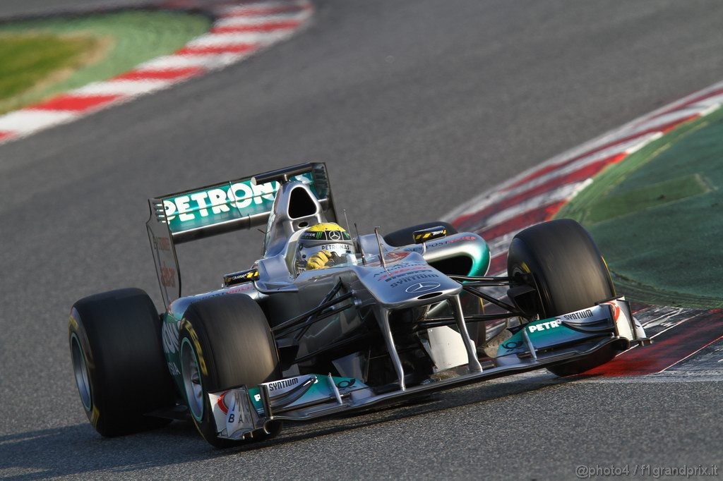 Barcelona Test Febbraio 2011, 20.02.2011- Nico Rosberg (GER), Mercedes GP Petronas F1 Team, MGP W02 