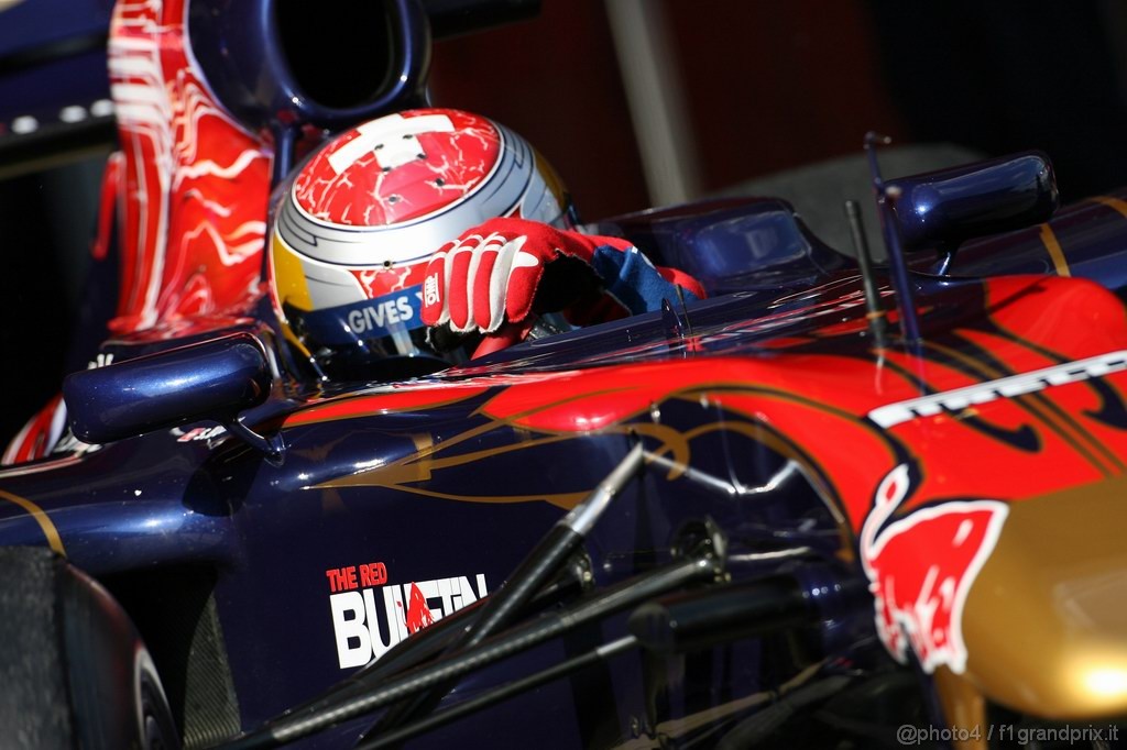 Barcelona Test Febbraio 2011, 20.02.2011- Sébastien Buemi (SUI), Scuderia Toro Rosso, STR6 