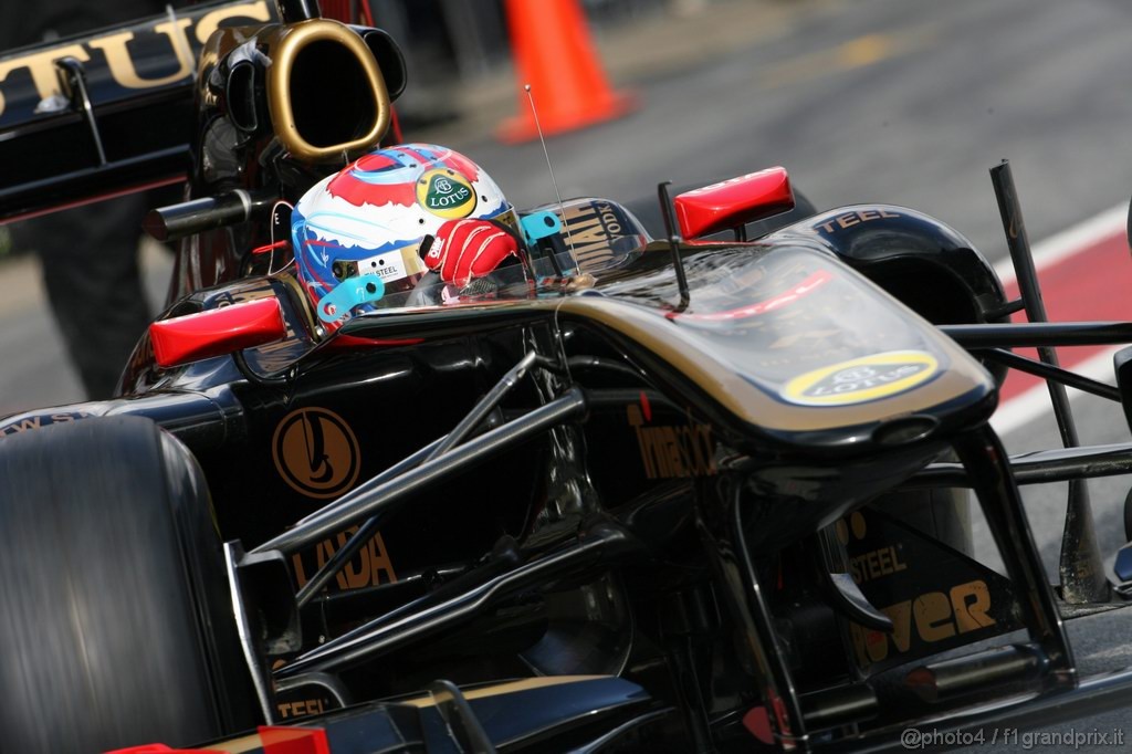 Barcelona Test Febbraio 2011, 20.02.2011- Vitaly Petrov (RUS), Lotus Renault GP, R31 